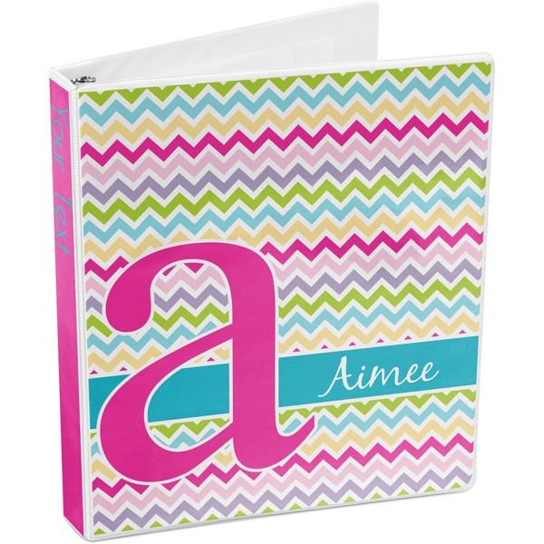 Colorful Chevron 3-Ring Binder 3/4 - Main