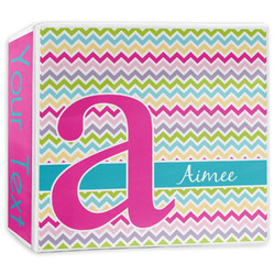 Colorful Chevron 3-Ring Binder - 3 inch (Personalized)