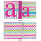 Colorful Chevron 3 Ring Binders - Full Wrap - 1" - APPROVAL