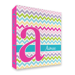 Colorful Chevron 3 Ring Binder - Full Wrap (Personalized)