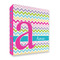 Colorful Chevron 3 Ring Binder - Full Wrap - 2" (Personalized)
