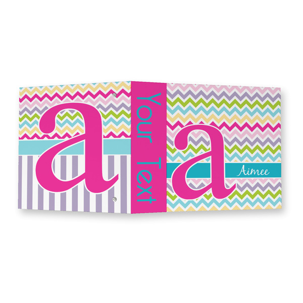 Colorful Chevron 3 Ring Binders - Full Wrap - 2" - OPEN OUTSIDE