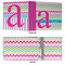 Colorful Chevron 3 Ring Binders - Full Wrap - 3" - APPROVAL