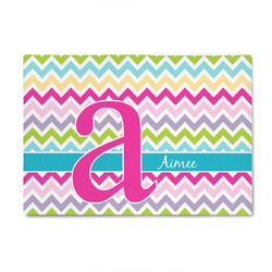 Colorful Chevron 4' x 6' Indoor Area Rug (Personalized)