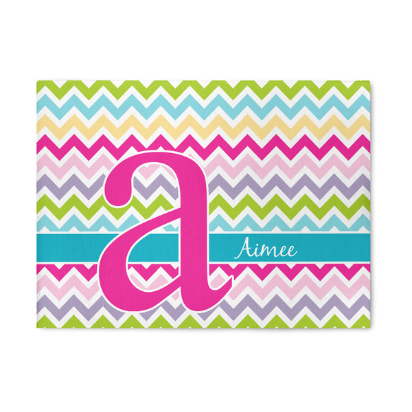 Custom Colorful Chevron Area Rug (Personalized)