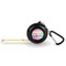 Colorful Chevron 6-Ft Pocket Tape Measure with Carabiner Hook - Front