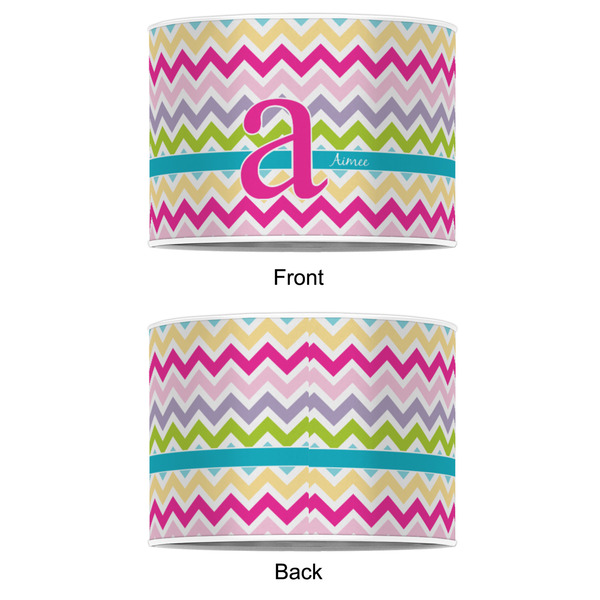 Colorful Chevron 8" Drum Lampshade - APPROVAL (Poly Film)
