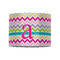 Colorful Chevron 8" Drum Lampshade - FRONT (Fabric)