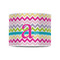 Colorful Chevron 8" Drum Lampshade - FRONT (Poly Film)