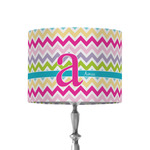 Colorful Chevron 8" Drum Lamp Shade - Fabric (Personalized)