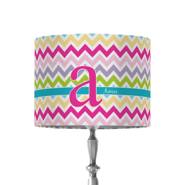 Custom Colorful Chevron 8" Drum Lamp Shade - Fabric (Personalized)