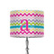 Colorful Chevron 8" Drum Lampshade - ON STAND (Fabric)