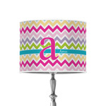 Colorful Chevron 8" Drum Lamp Shade - Poly-film (Personalized)