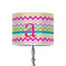 Colorful Chevron 8" Drum Lampshade - ON STAND (Poly Film)