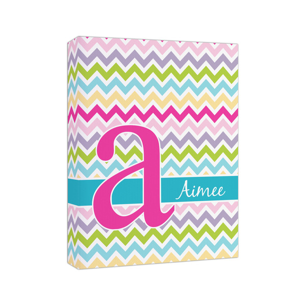 Colorful Chevron 8x10 - Canvas Print - Angled View