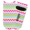 Colorful Chevron Adult Ankle Socks - Single Pair - Front and Back