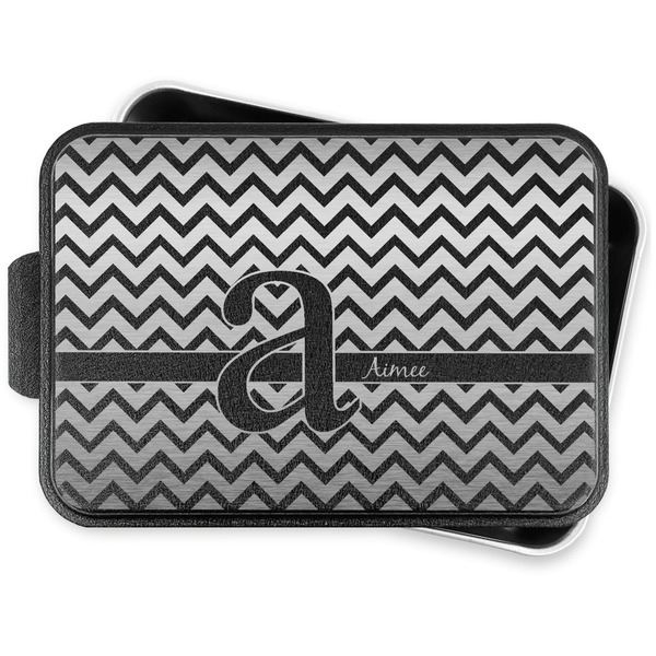 Custom Colorful Chevron Aluminum Baking Pan with Lid (Personalized)