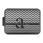Colorful Chevron Aluminum Baking Pan with Black Lid (Personalized)