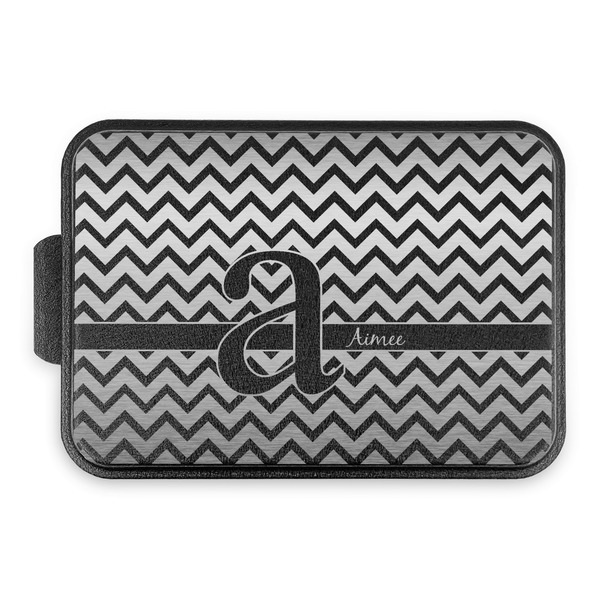 Custom Colorful Chevron Aluminum Baking Pan with Black Lid (Personalized)