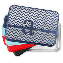 Colorful Chevron Aluminum Baking Pan with Lid (Personalized)