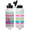 Colorful Chevron Aluminum Water Bottle - White APPROVAL