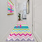 Colorful Chevron Area Rug Sizes - In Context (vertical)
