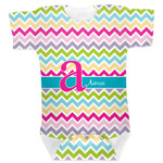 Colorful Chevron Baby Bodysuit (Personalized)