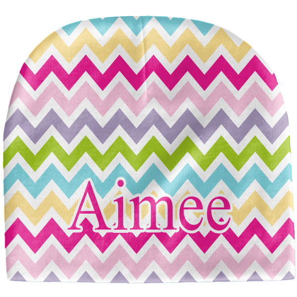 Custom Colorful Chevron Baby Hat (Beanie) (Personalized)