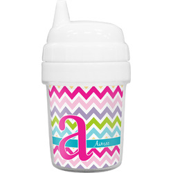 Colorful Chevron Baby Sippy Cup (Personalized)