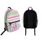 Colorful Chevron Backpack front and back - Apvl