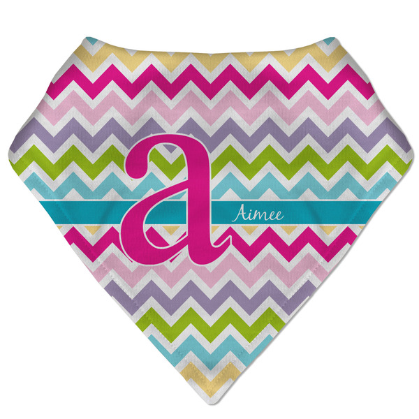 Custom Colorful Chevron Bandana Bib (Personalized)