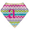 Colorful Chevron Bandana Bib (Personalized)