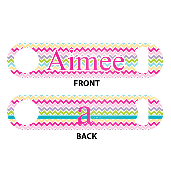 Colorful Chevron Bar Bottle Opener - White - Approval