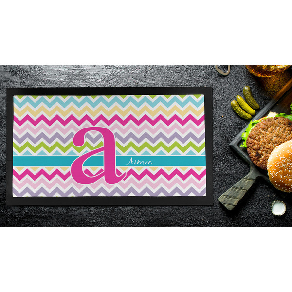 Colorful Chevron Bar Mat - Small - LIFESTYLE