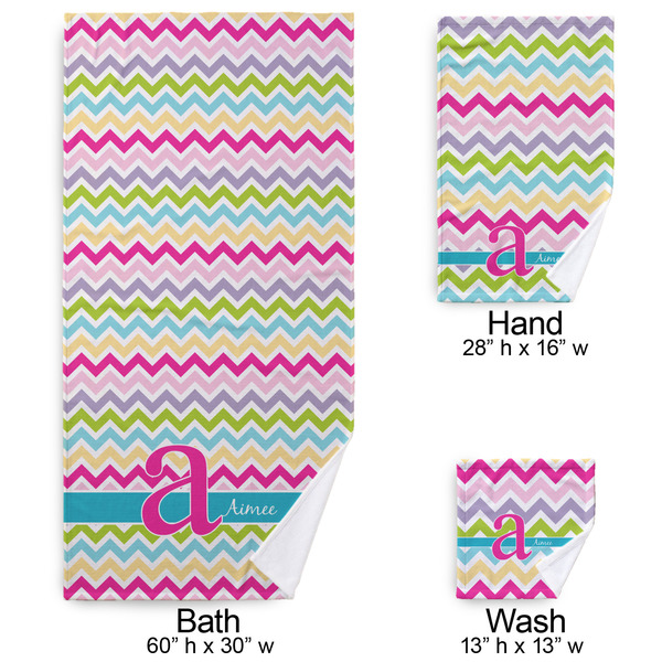 Colorful Chevron Bath Towel Sets - 3-piece - Approval