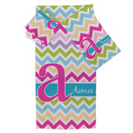 Colorful Chevron Bath Towel Set - 3 Pcs (Personalized)