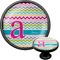 Colorful Chevron Black Custom Cabinet Knob (Front and Side)