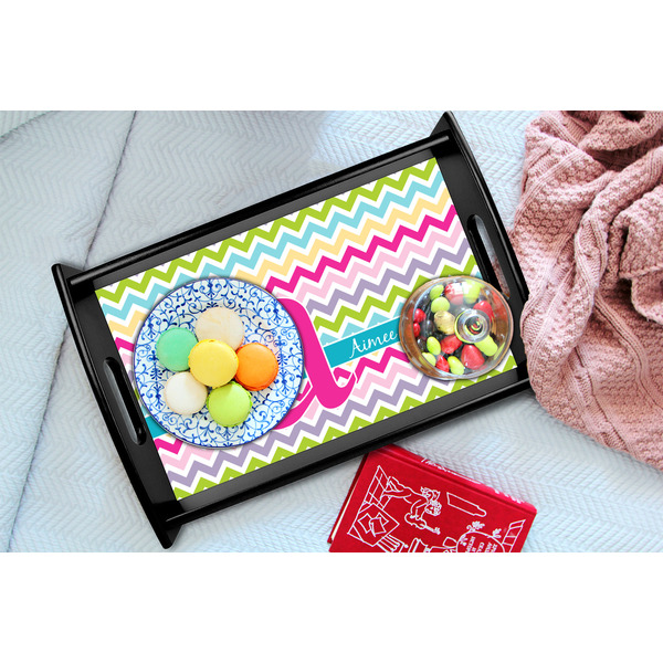 Colorful Chevron Black Tray - Lifestyle (UPDATED)