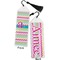 Colorful Chevron Bookmark with tassel - Front and Back