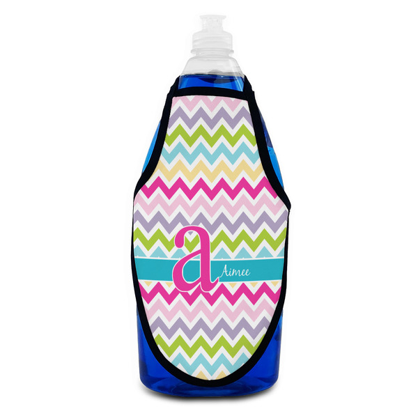 Colorful Chevron Bottle Apron - Soap - FRONT