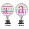 Colorful Chevron Bottle Stopper - Front and Back