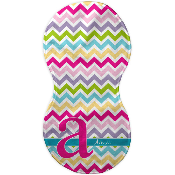 Colorful Chevron Burp Peanut Shaped Flat