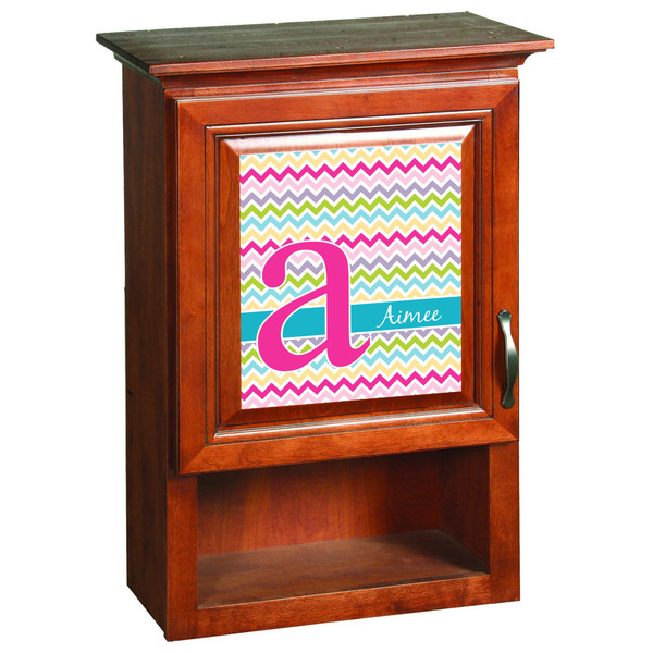 Colorful Chevron Cabinet Decal for Medium Cabinet