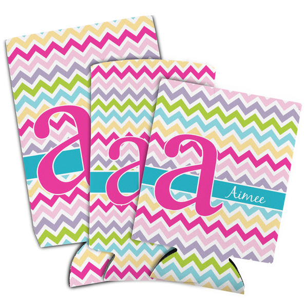 Colorful Chevron Can Coolers - PARENT/MAIN