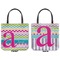 Colorful Chevron Canvas Tote - Front and Back