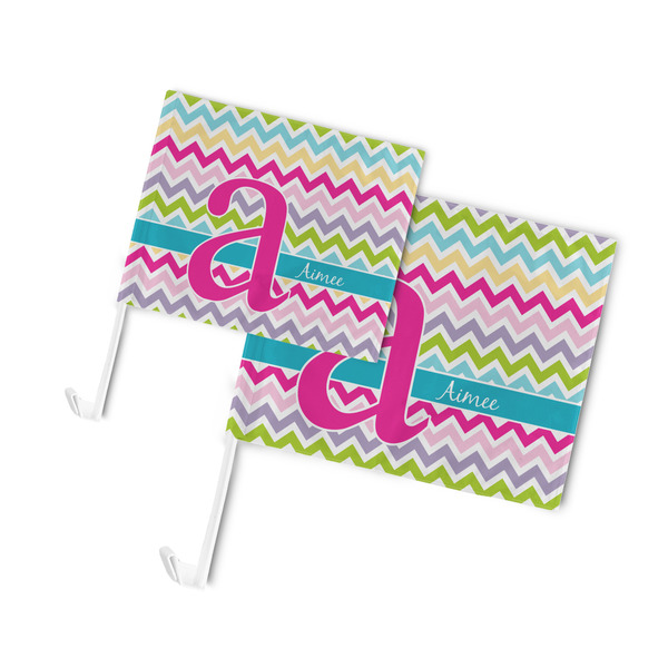 Colorful Chevron Car Flags - PARENT MAIN (both sizes)
