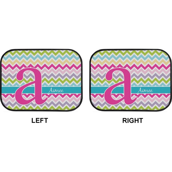 Colorful Chevron Car Floor Mats (Back Seat) (Approval)