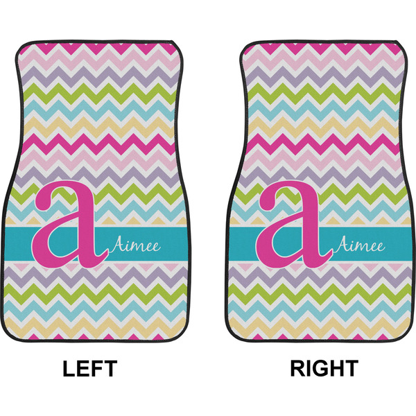 Colorful Chevron Car Mat Front - Approval