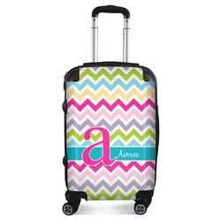 Colorful Chevron Suitcase - 20" Carry On (Personalized)