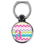 Colorful Chevron Cell Phone Ring Stand & Holder (Personalized)
